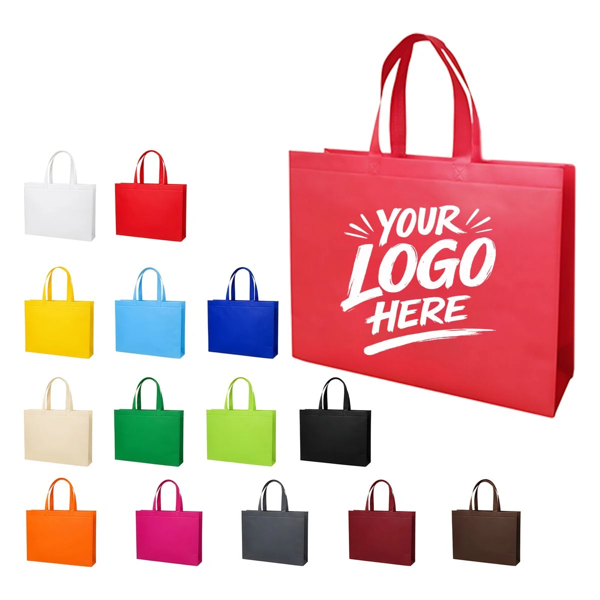 Laminated Nonwoven Tote Large Capacity Reusable Bag 1