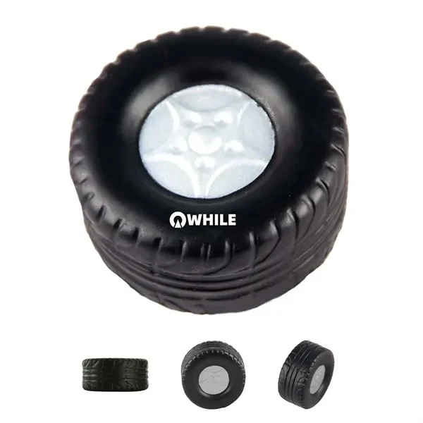Custom Tire Shaped PU Foam Stress Reliever Ball — Auto Industry & Corporate Gift 1