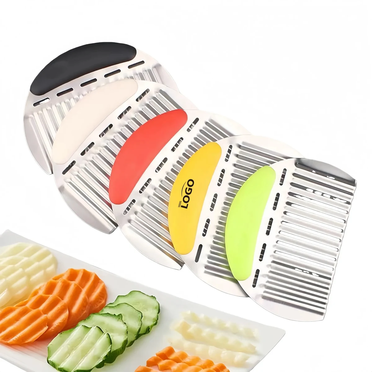 Stainless Steel Potato Cutter, Wavy Slicer 1
