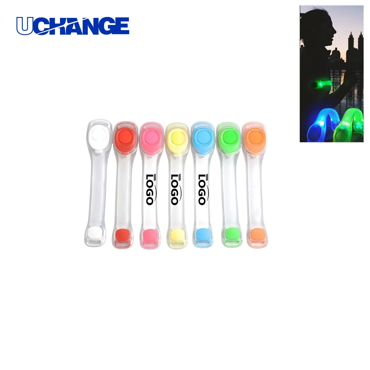 LED Light Up Armband with Logo 1