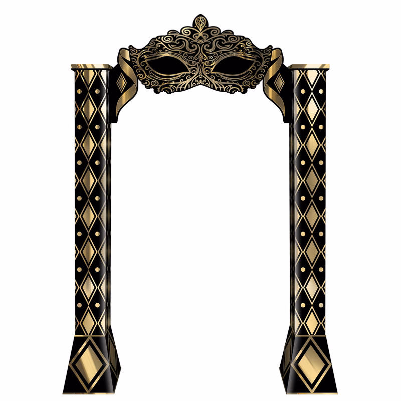Masquerade 3-D Archway Prop