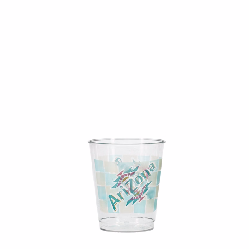 5 oz Hard Plastic Smooth Cup Clear Hi-Speed Print