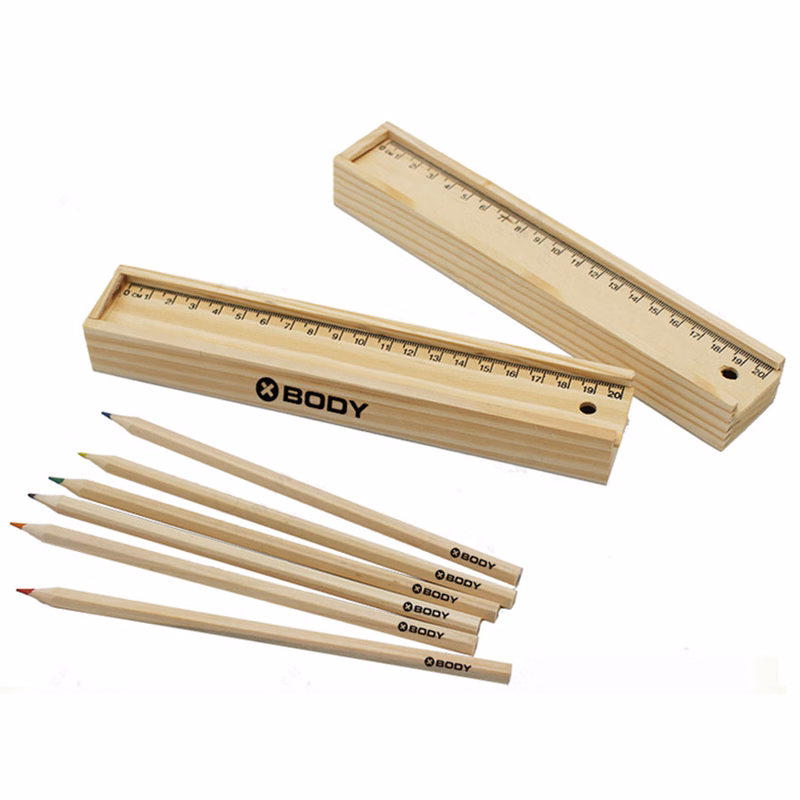 Wooden Colored Pencil Set