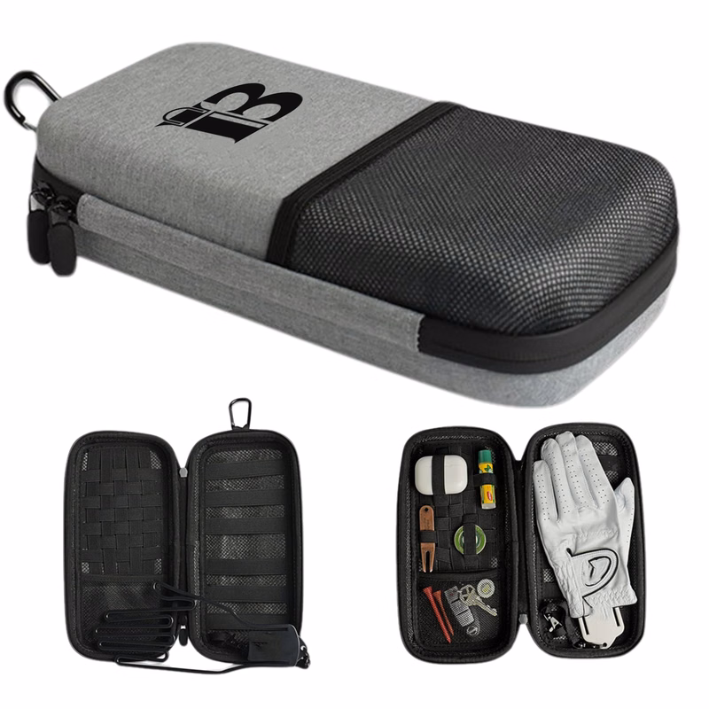 Golf Accessory Case—Waterproof Hard Organizer w/Glove Hanger