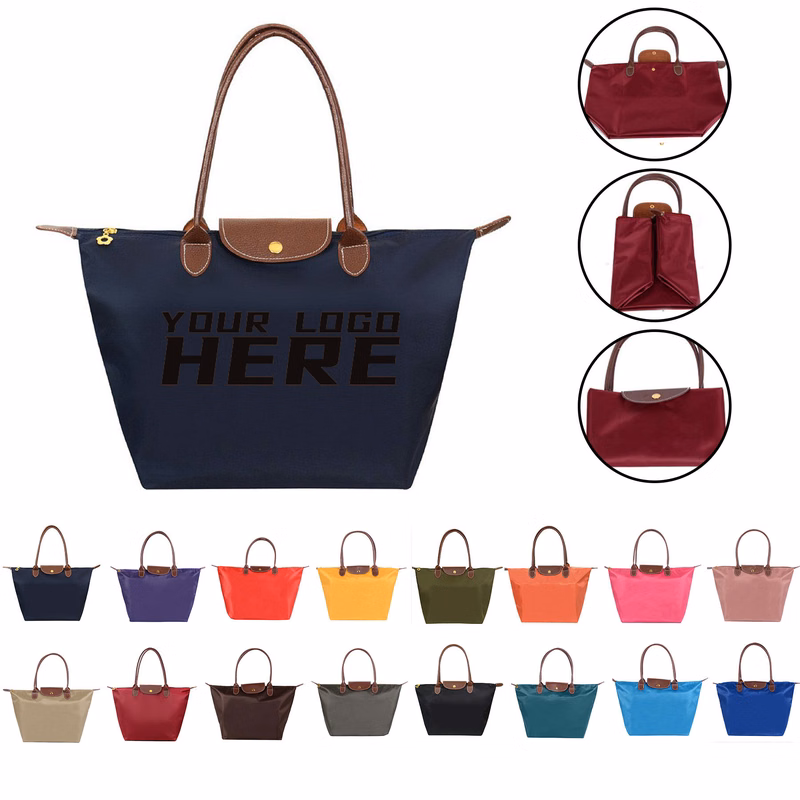 Women Oxford Tote Bag With Zipper