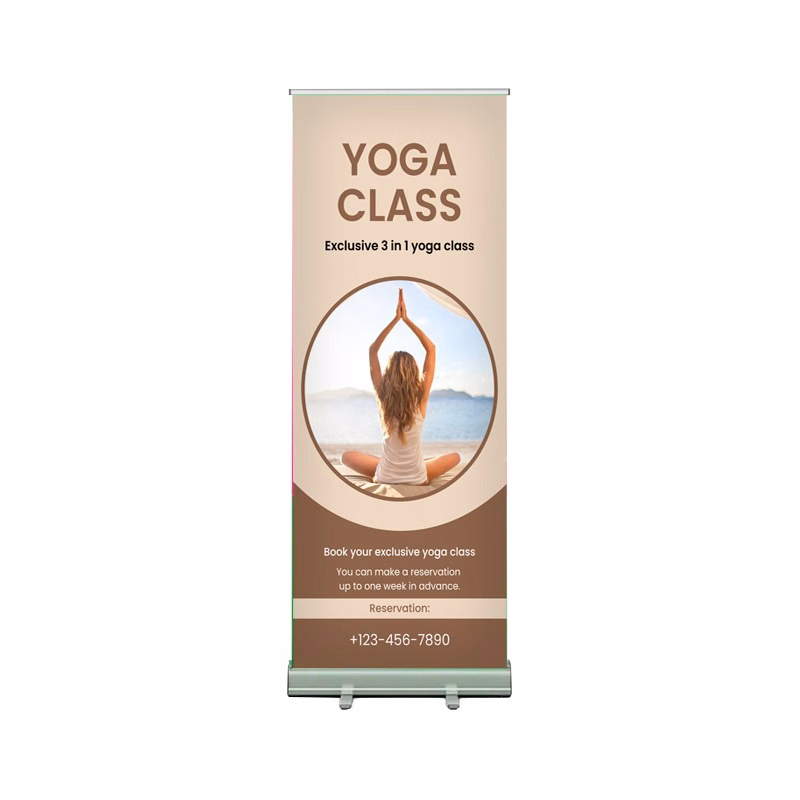 24"W x 80"H Monza™ Retractable Banner Stand Kit, Premium Film