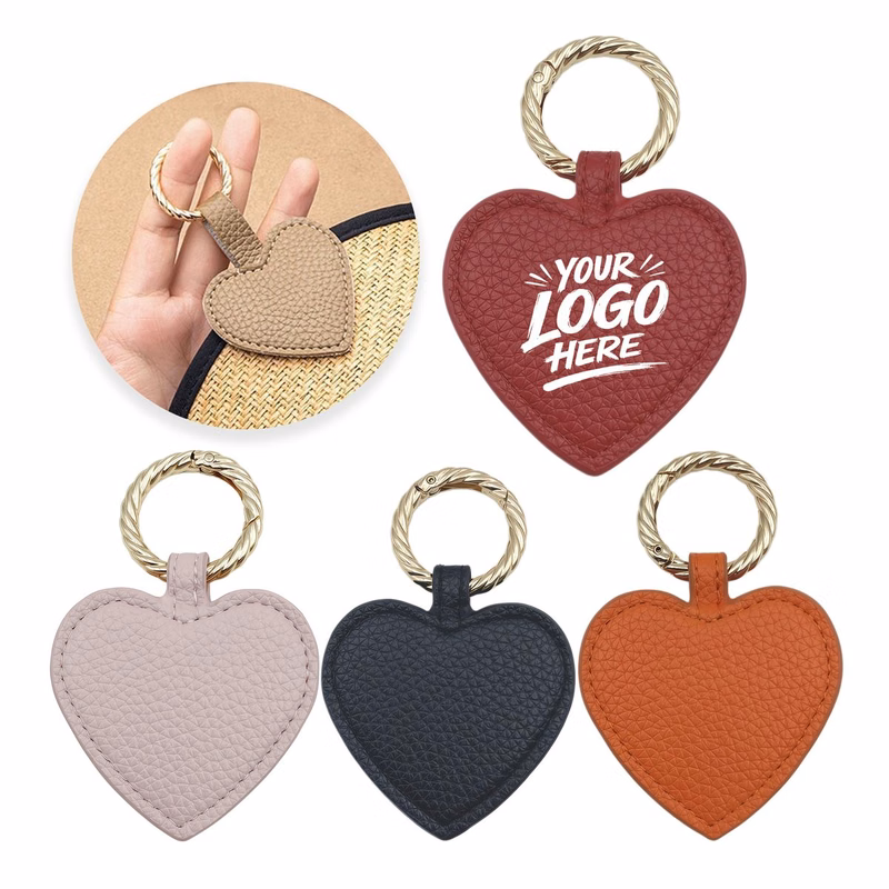 Heart PU Leather Magnetic Hat Clip Travel Access