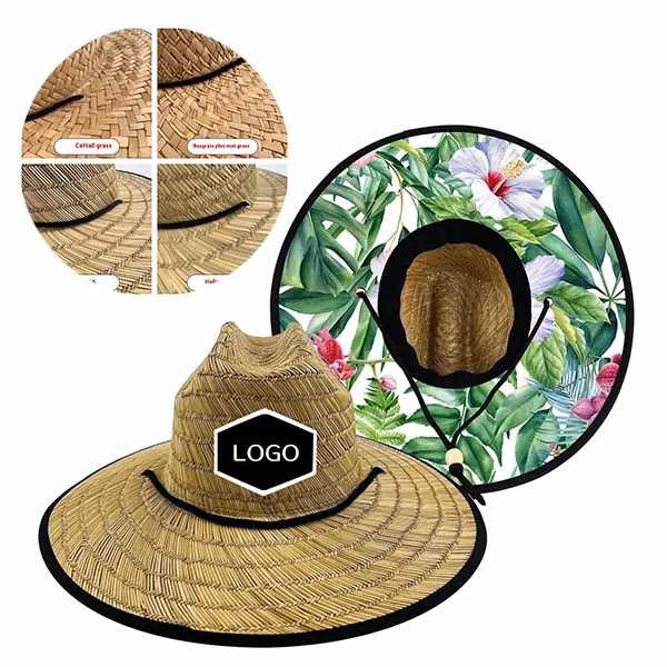 Mat Straw Sunshade Jazz Hat