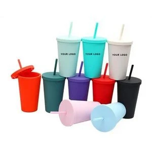 16oz Double Layer Straw Cup 1