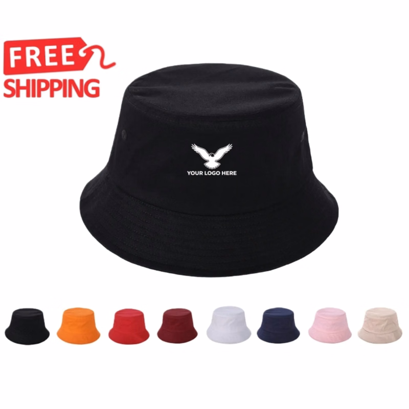 Cotton Bucket Hat Adjustable Outdoor Sun Hat