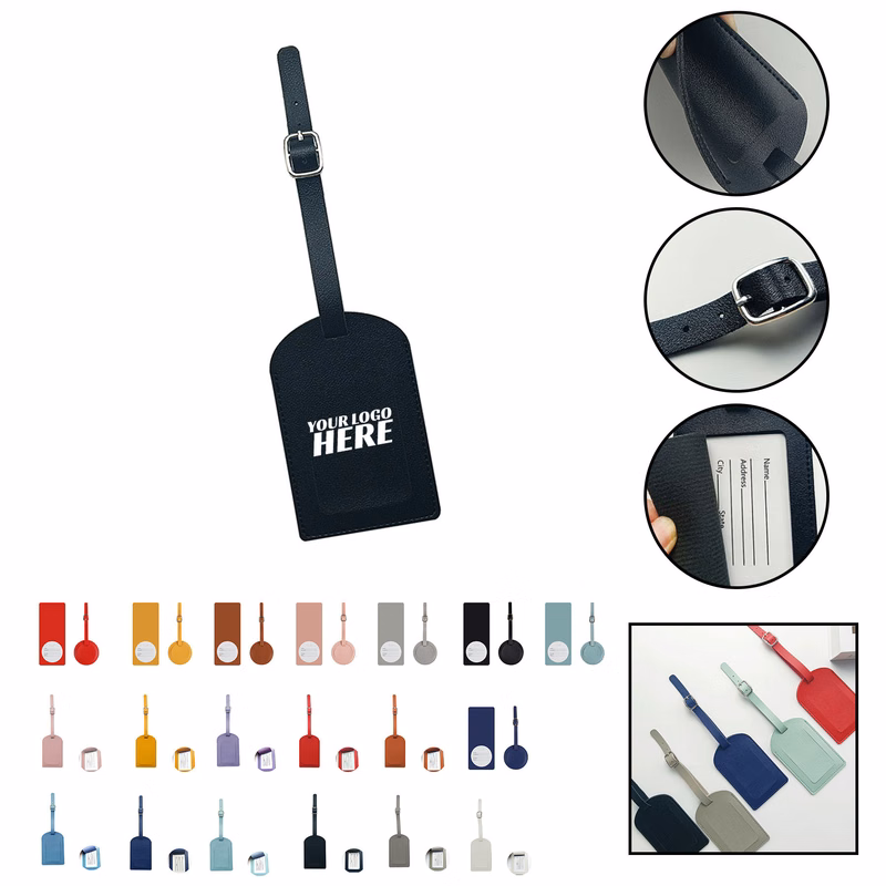 PU Leather Luggage Bag Case Tag
