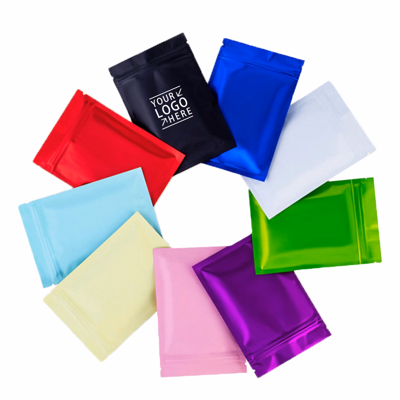 Colorful Stand-up Mylar Bags Ziplock