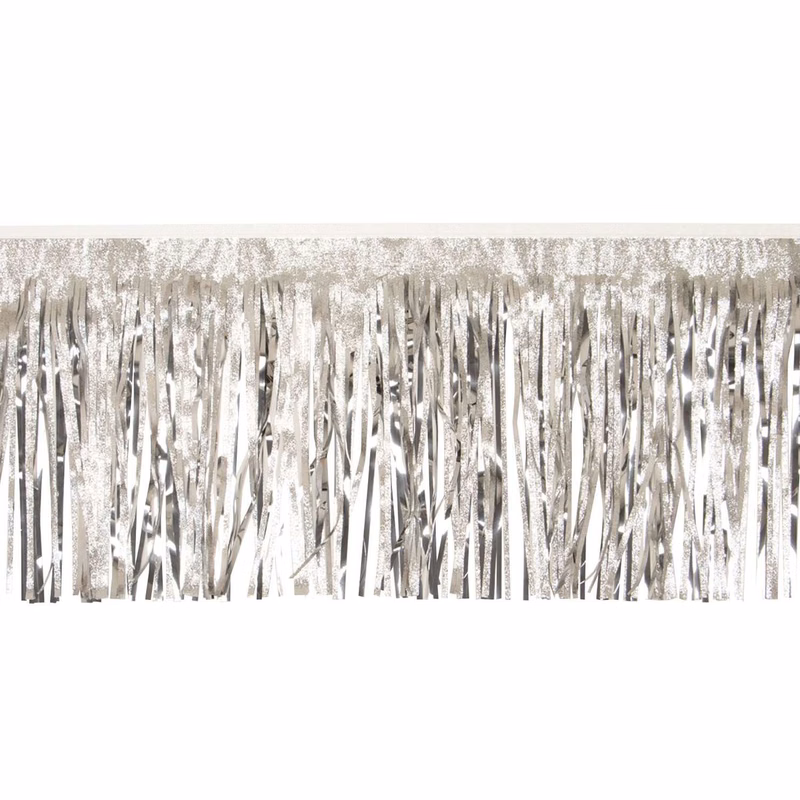 Victory Corps™ Embossed Silver and Metallic Silver Fringe (15")