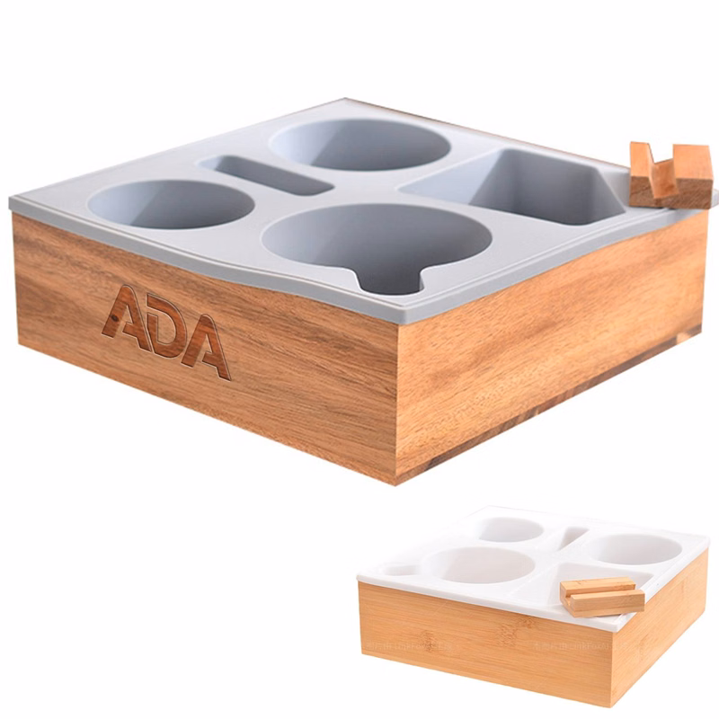Wooden Anti Spill Couch Cup Holder Tray