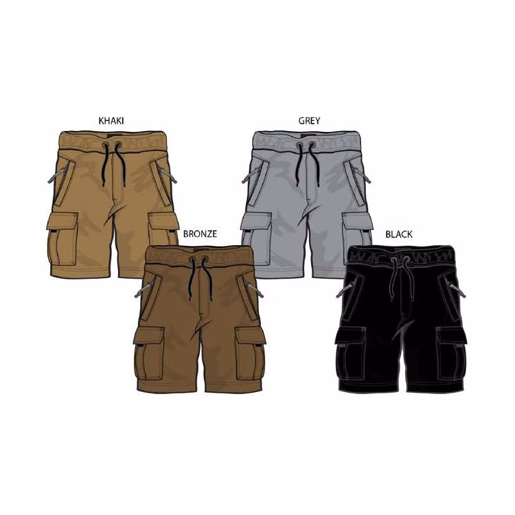 Boys Stretch Pull on Shorts - Sizes 4-7 Assorted Colors