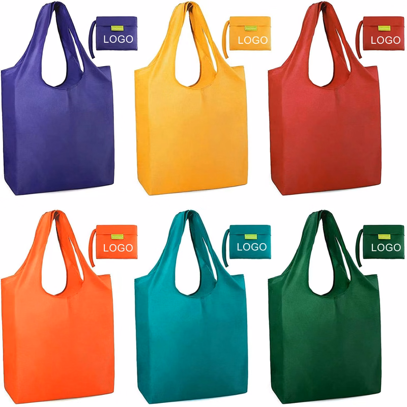 Reusable Grocery Bags With Punch Set Of 6