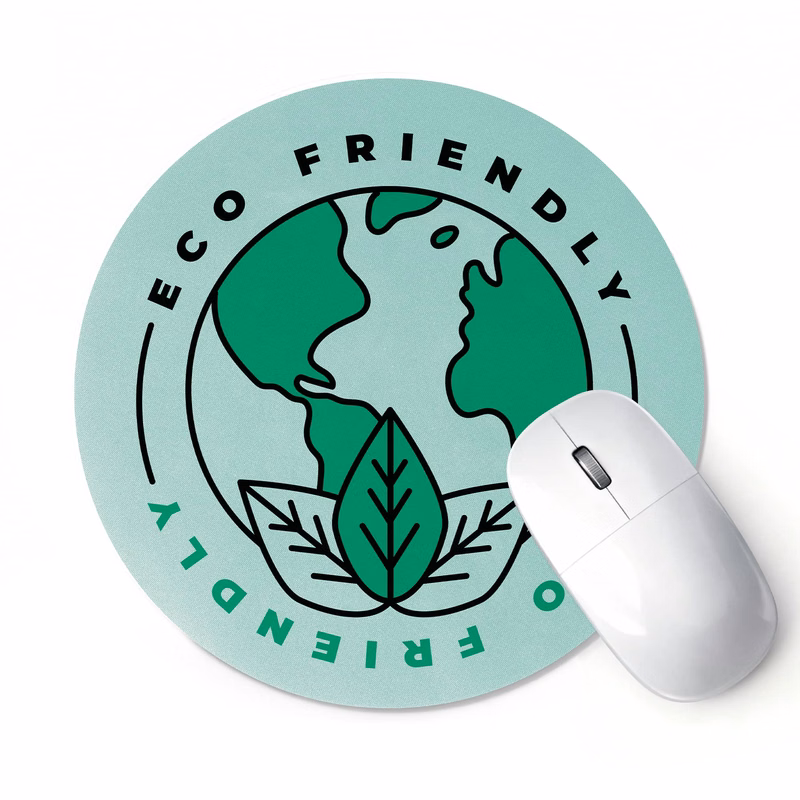 8" Round Full Color Soft Surface Mouse Pad