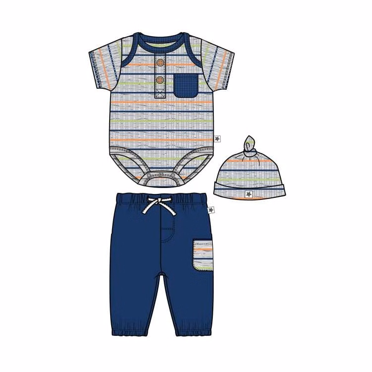 Boys 3-Piece Pant Sets Size 0-9 Months
