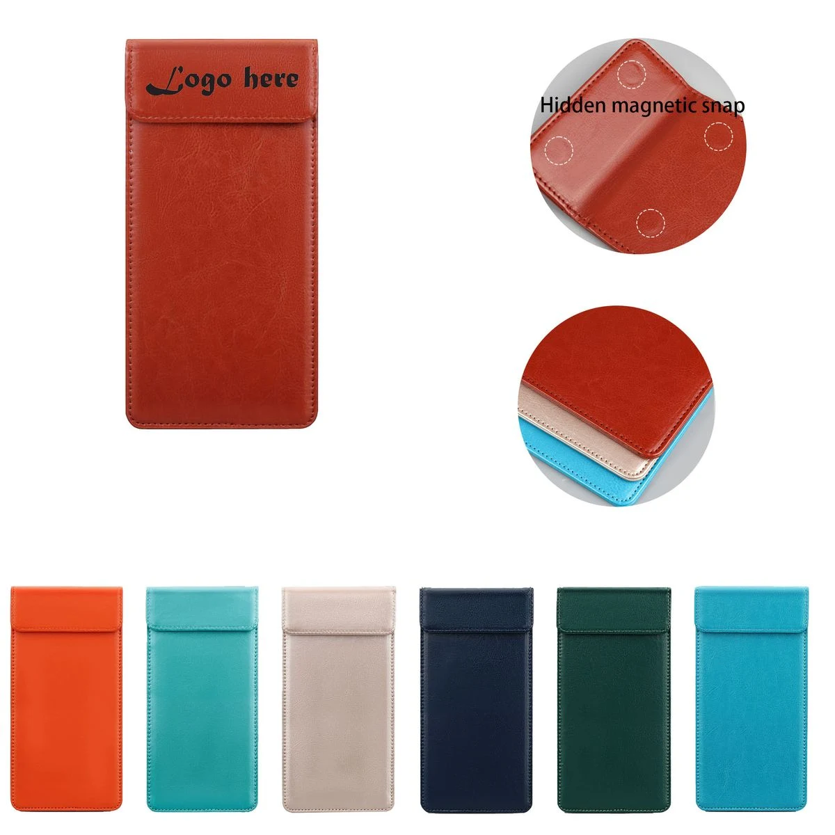 3.94" x 7.87" Leather Menu Holder 1