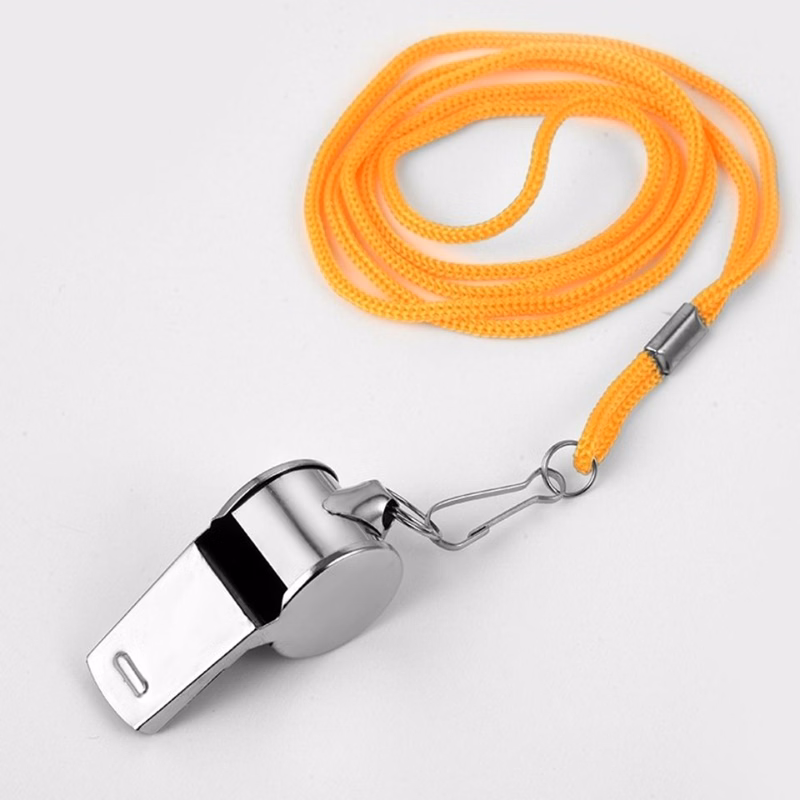 Metal Whistles With Lanyard
