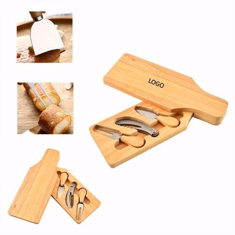 Cheese Knife Set 4PCS In Wooden Box