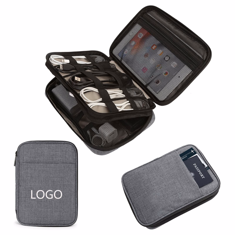 Double-Layer Travel Cable Organizer Electronic Accessories