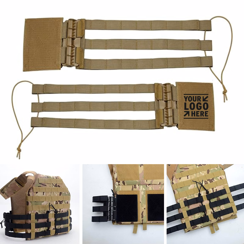 Tactical Quick Release MOLLE Vest Skeletal Mesh Cummerbund Strap Side Belt