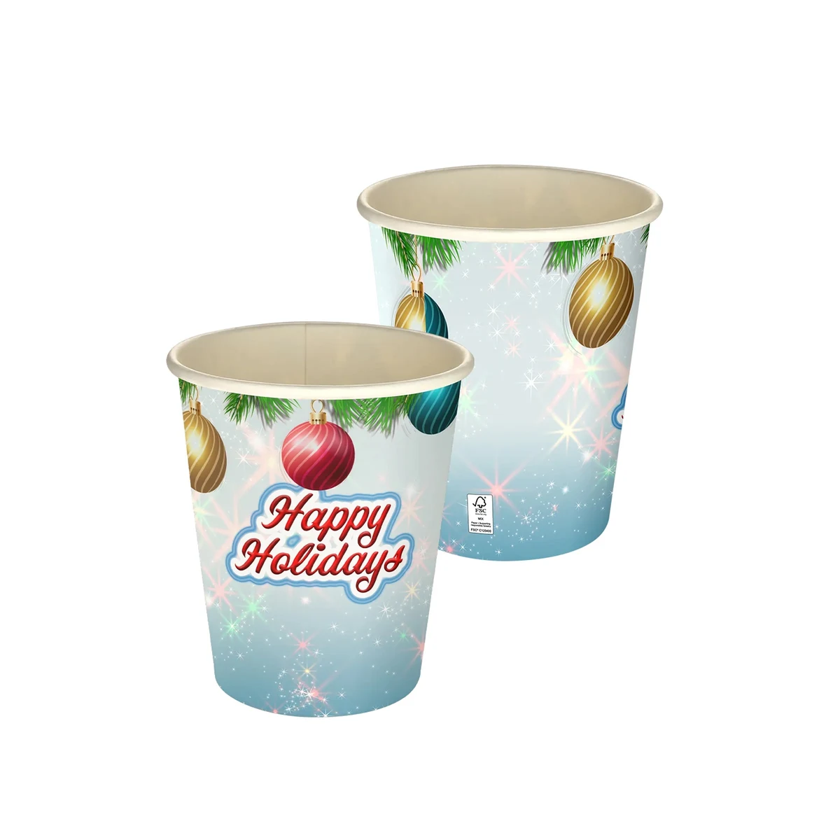 5 oz Holiday Full Color Paper Cup 1