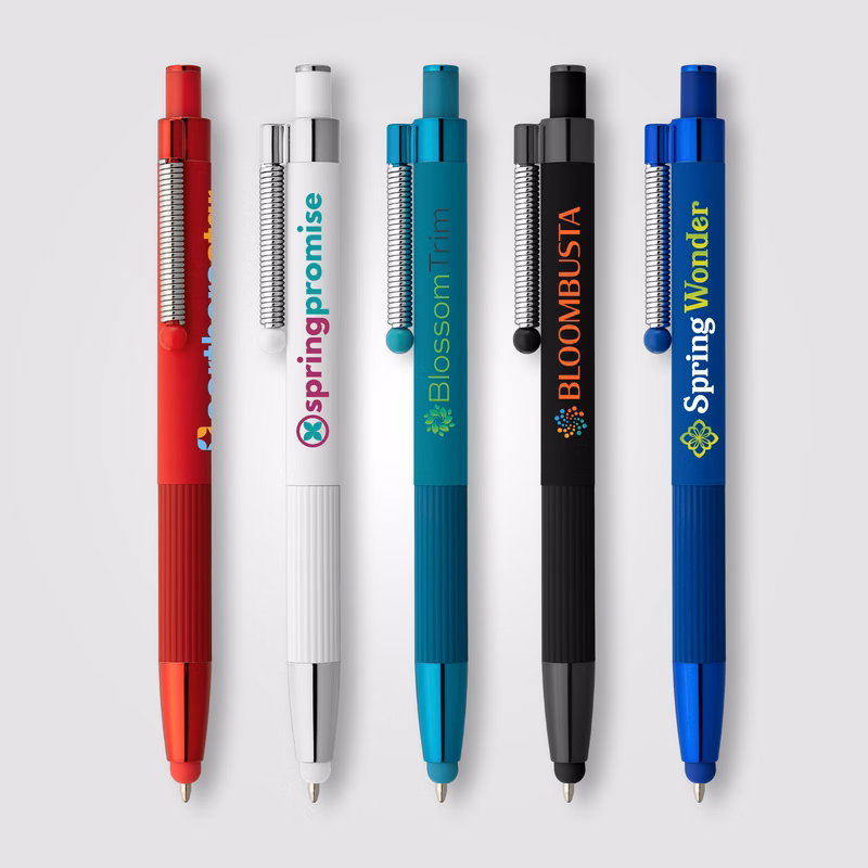 Lisbon Recycled Aluminum Monochrome Fidget  Stylus Pen