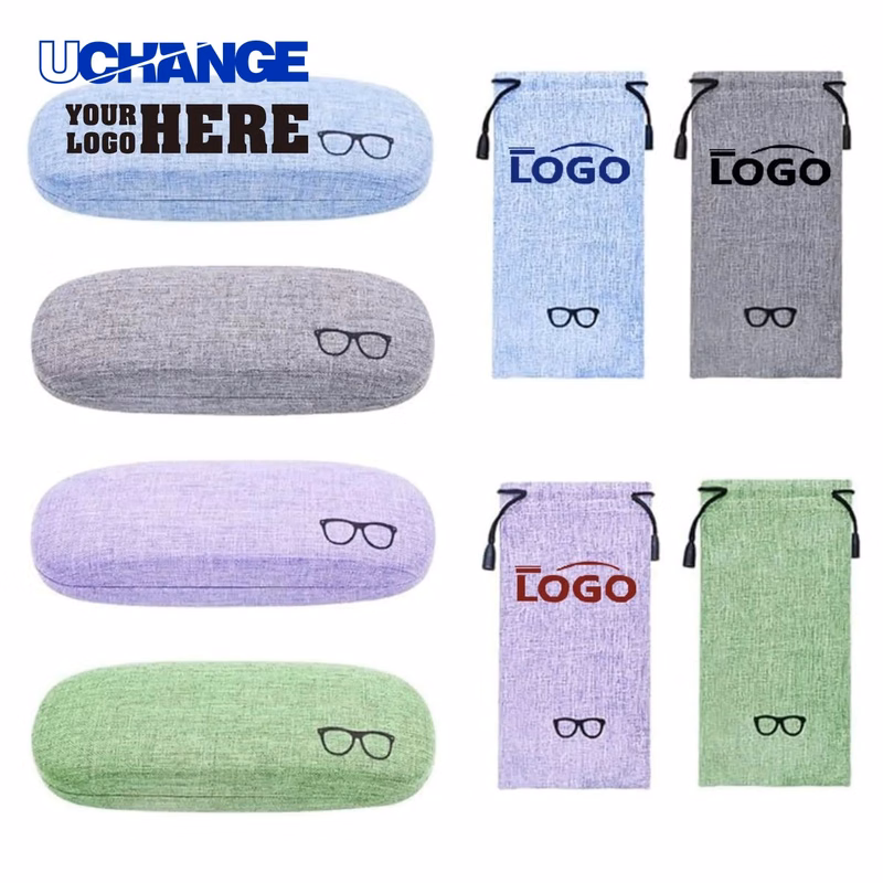 Eyewear Hemp Iron Glasses Storage Box with Matching Bag Organizer
