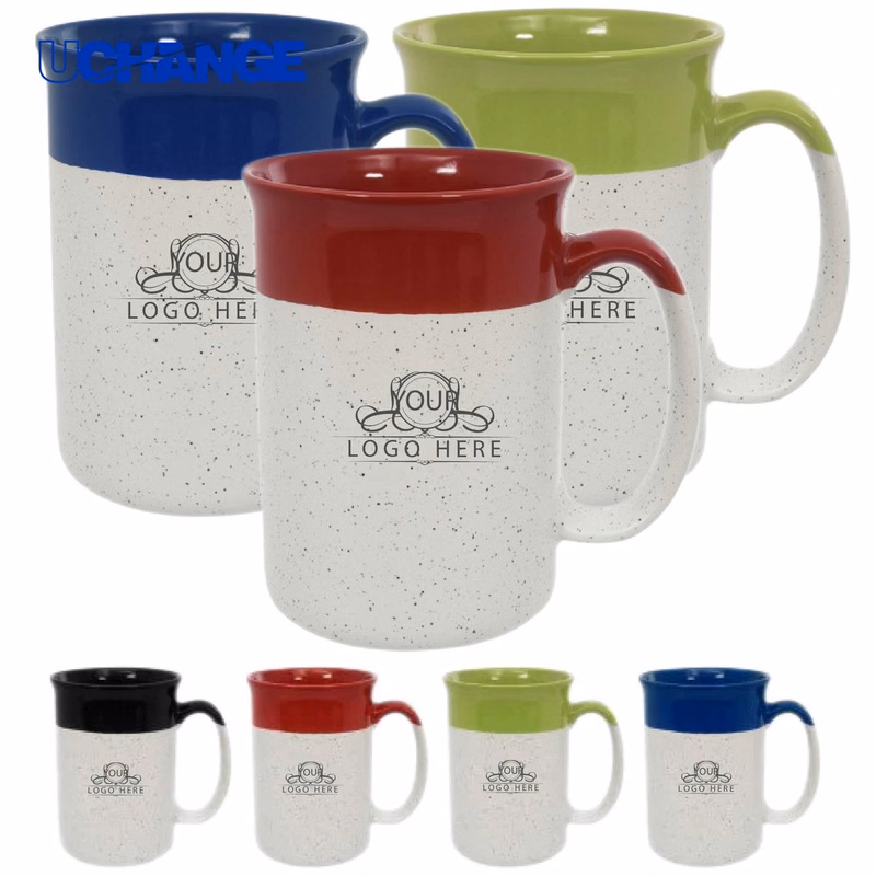 Coffee Mug Container with Speckle Accents (13 Oz.)