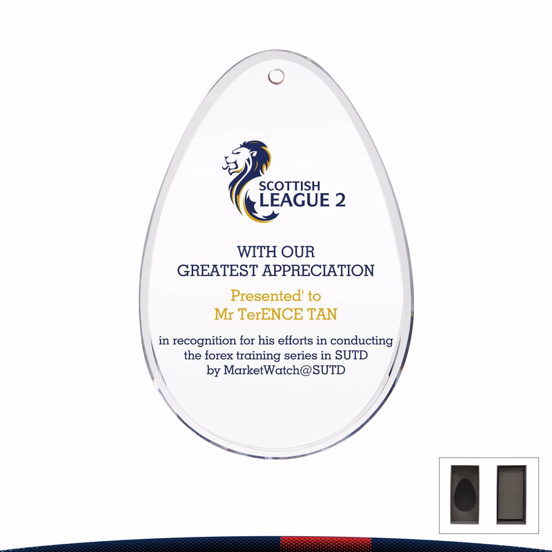 Klarp Oval Ornament Plaque