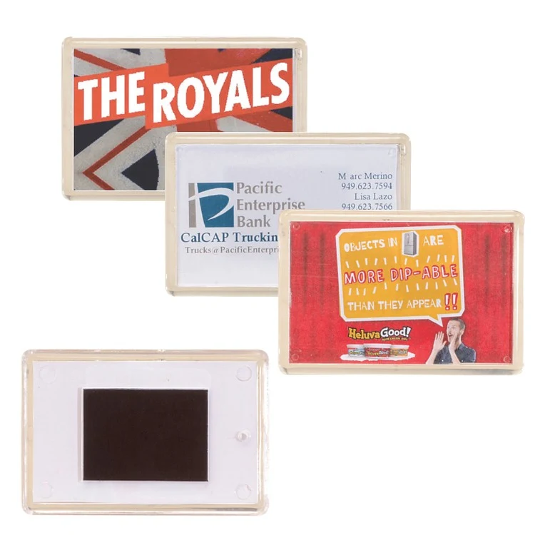 Acrylic Casing Magnet w/ 4 Color Process Insert (CMYK) 1