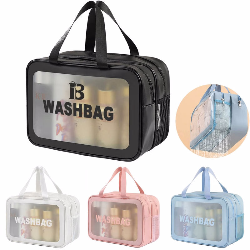 Large Double Compartments Travel Toiletry Bag