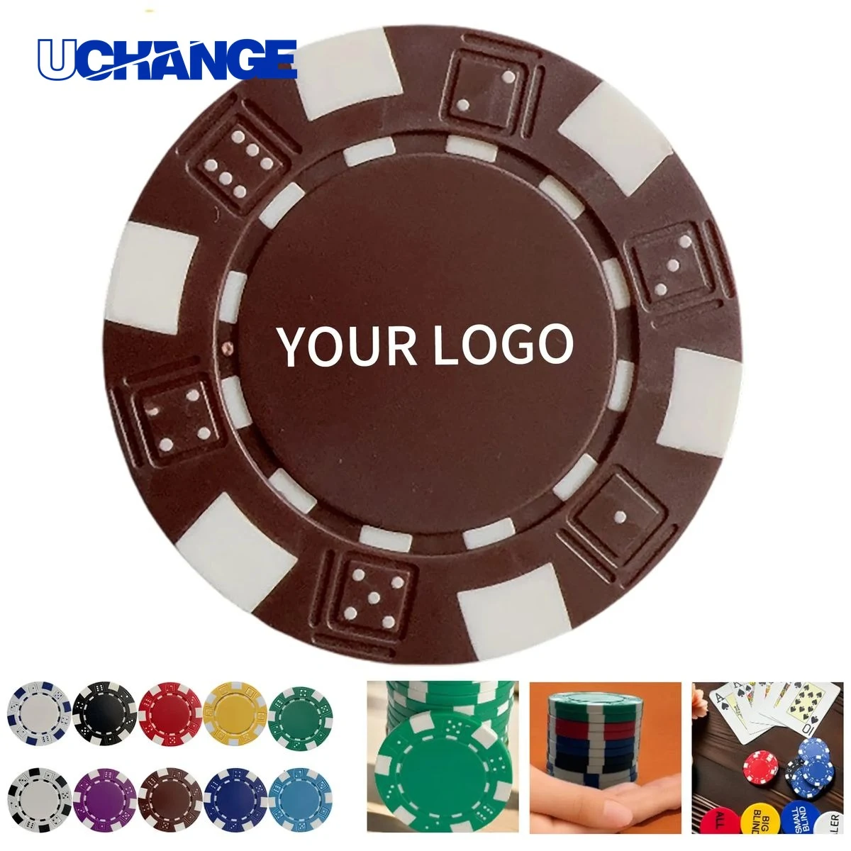 ABS Poker Chip 1.6 Inch Reusable Game Chip 1