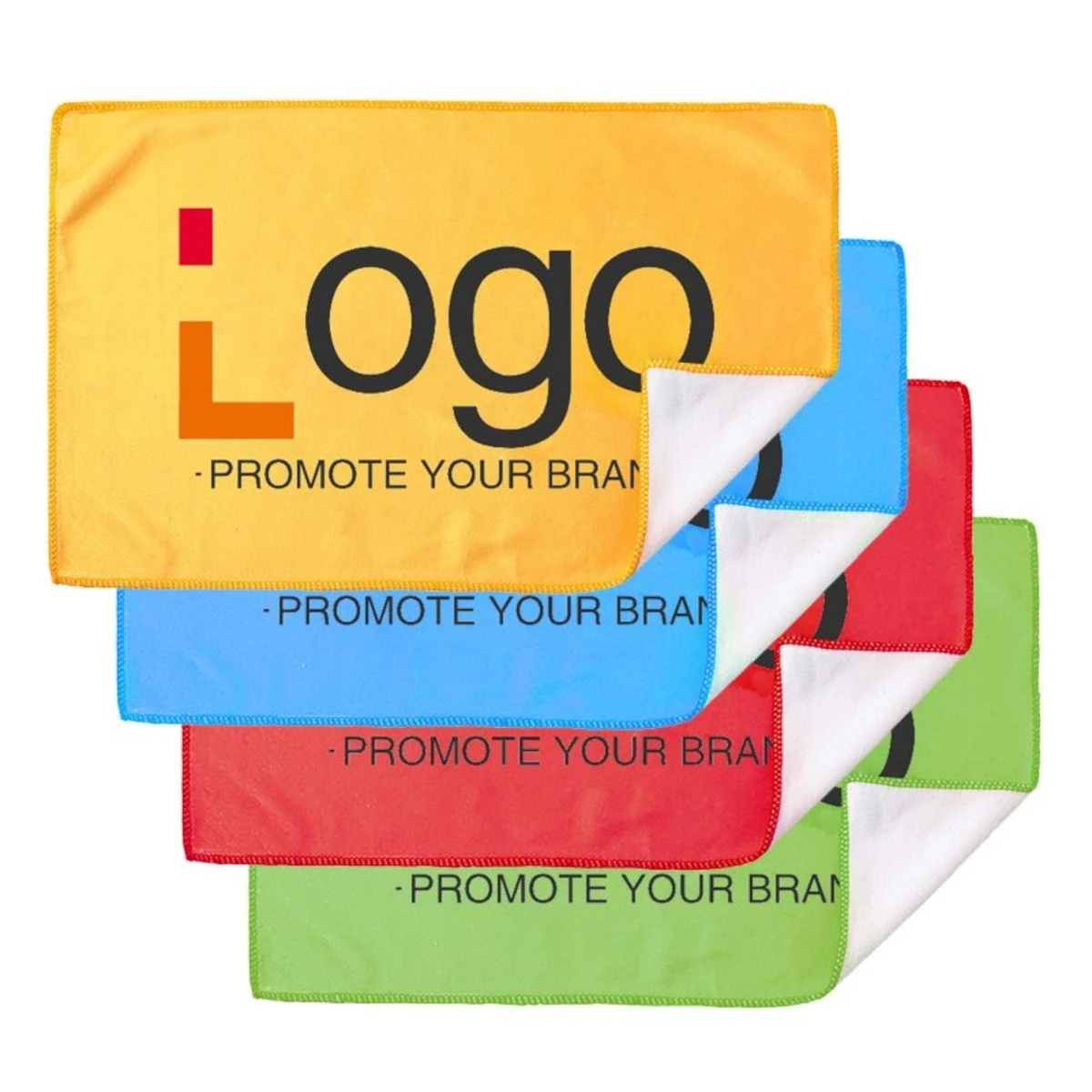 11" x 18" Sublimation Edge-Stitched Microfiber Towel 1