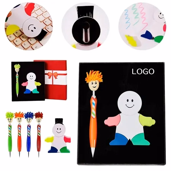 Ballpoint Pen and Highlighter Combo with Stationery Gift Set