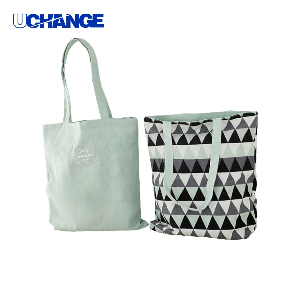 Cotton Carry Tote Bag Carrier Double Layer 16 x 13.5 Inches, custom tote bag with logo imprint 1