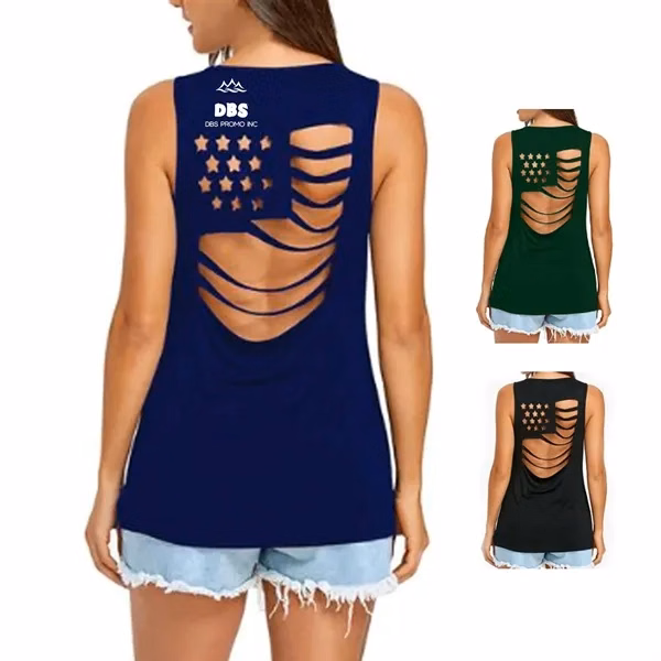 Independence Day Hollow Flag Women's T-Shirt