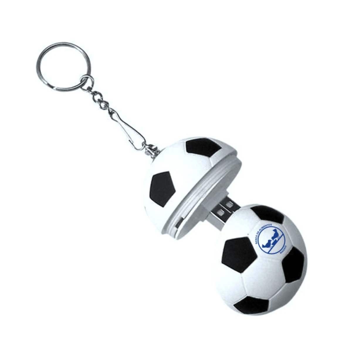 Soccer Shaped Fast USB Drive with Keyring 1
