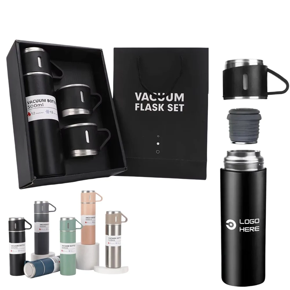 Stainless Steel Vacuum Insulated Bottle Mugs Office Gift Set 1