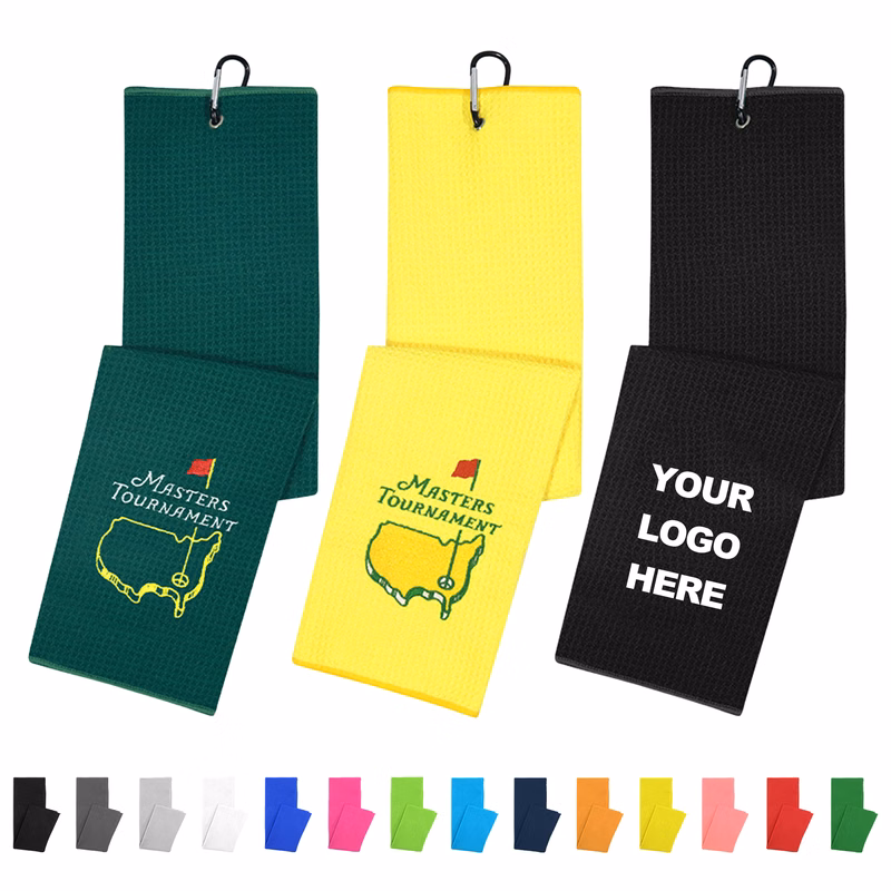 Custom Microfiber Waffle Golf Towel