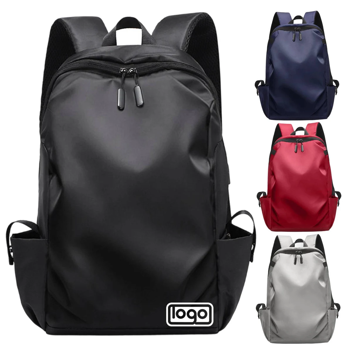Nylon Large Capacity Backpack w/ USB Port 1
