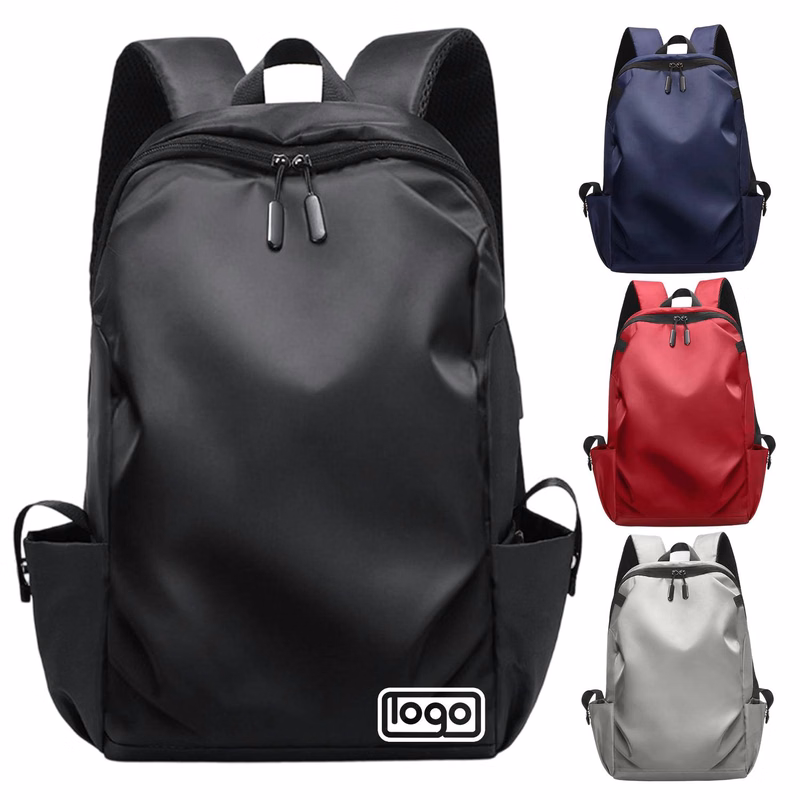 Nylon Large Capacity Backpack w/ USB Port