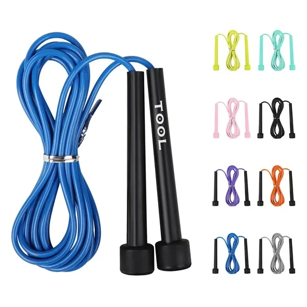 Custom 110 Adjustable PVC Speed Jump Rope Lightweight — High Intensity Fitness Promo 1