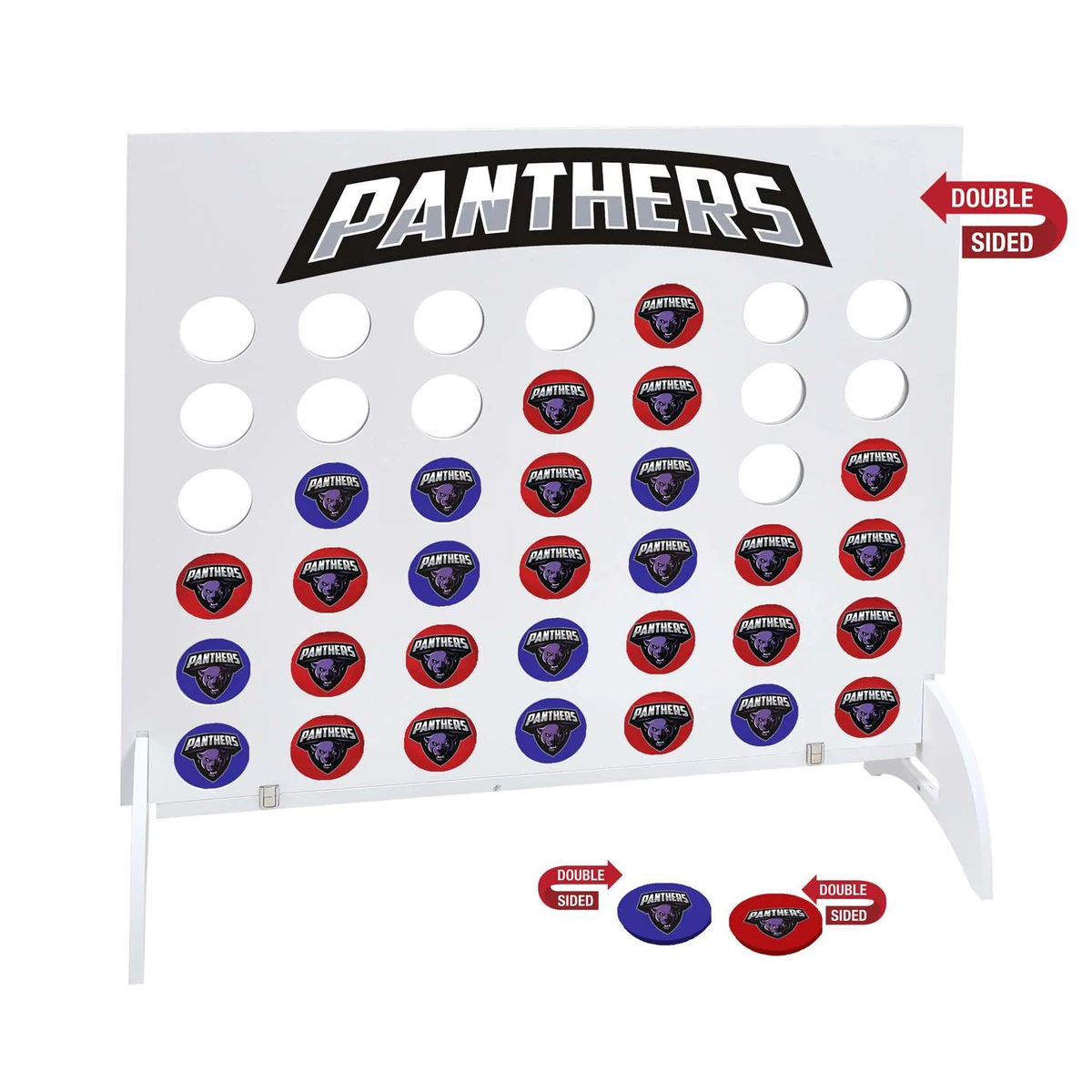 Giant 4-In-A-Row, 21 Red & 21 Blue Disks (Double-Sided) 1