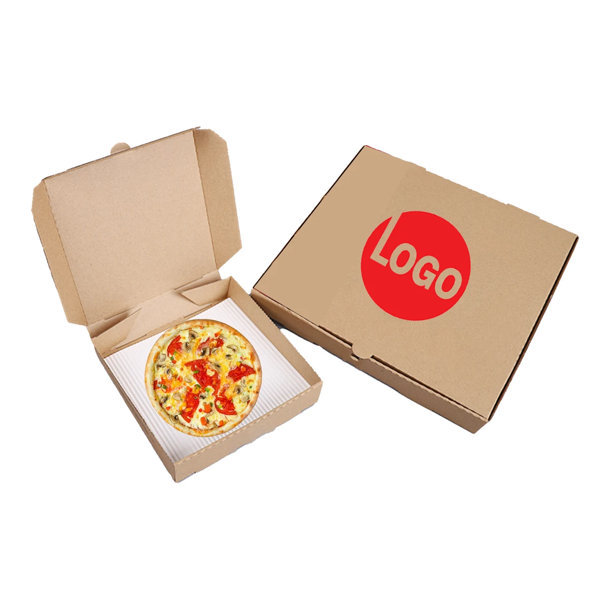 Thickening Brown Pizza Box 1