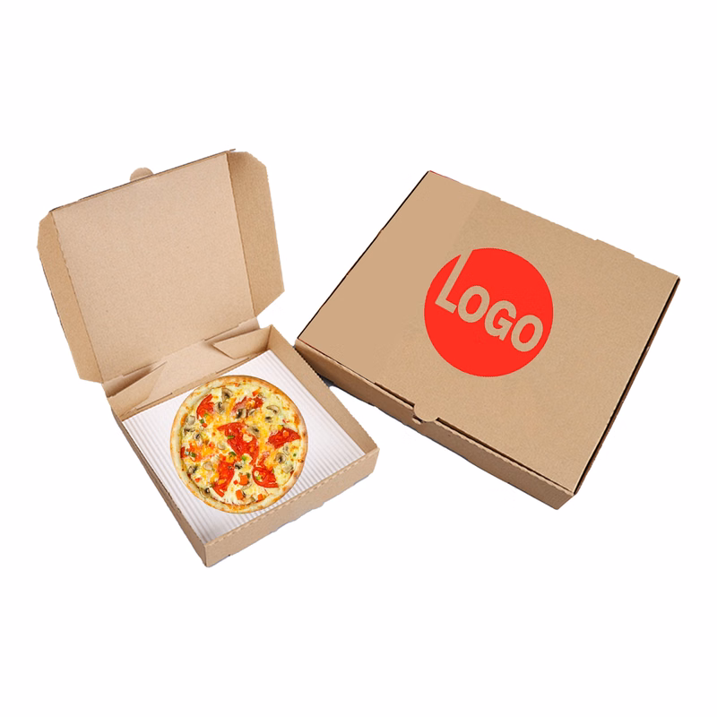 Thickening Brown Pizza Box
