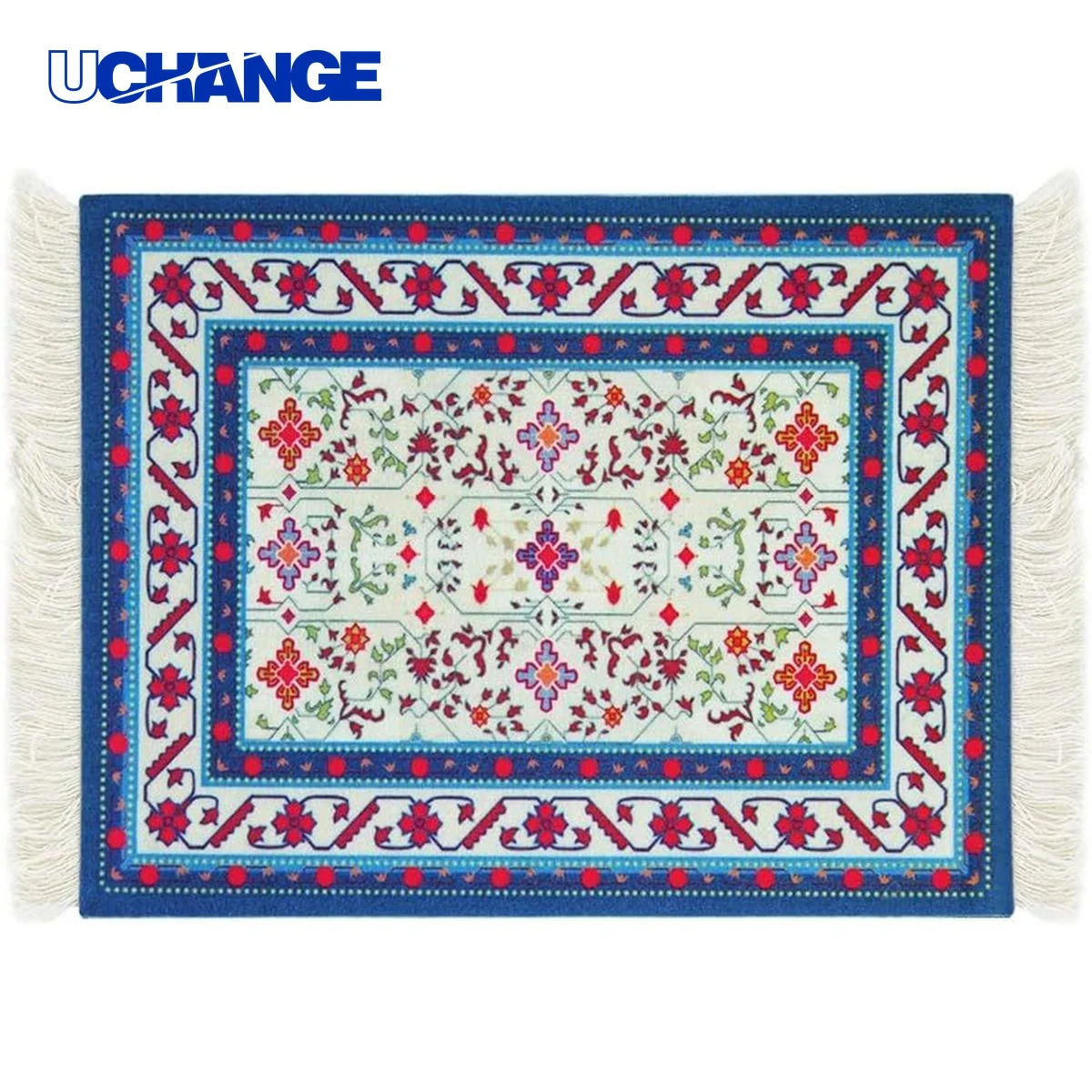 Fringe Edge Rug Mouse Pad Mat 7.1" x 11" x 0.08" 1