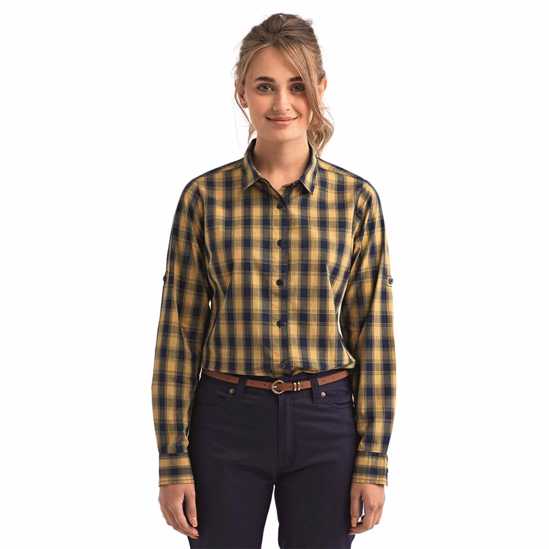 Women's Mulligan Check Cotton Dress Shirt - RP350